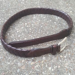 Brighton Brown Belt Brass Buckle 34